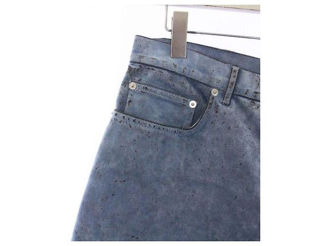 Bermuda Dior in denim blu - vista 5