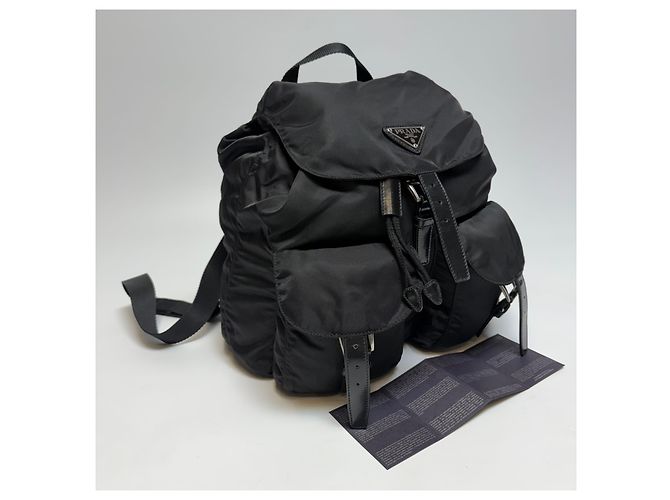Prada Medium Nylon Rucksack Schwarz - Ansicht 3