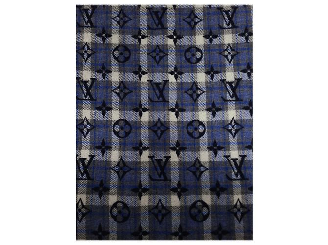 Louis Vuitton Sciarpa City Monogram Gradient Tartan - vista 6