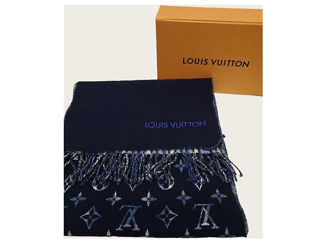 Louis Vuitton Sciarpa City Monogram Gradient Tartan - vista 7