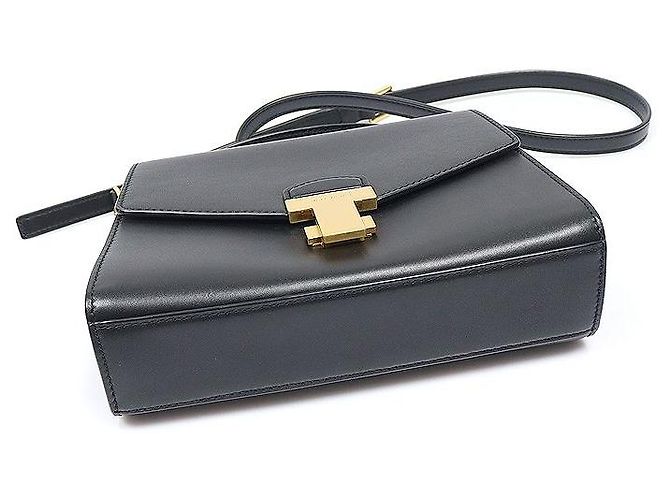 Tory Burch Borsa a mano Juliet Small Top Handle in pelle nera - vista 4