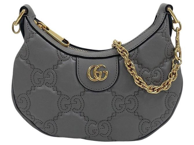Gucci Mini borsa a tracolla hobo a mezzaluna matelassé - vista 2