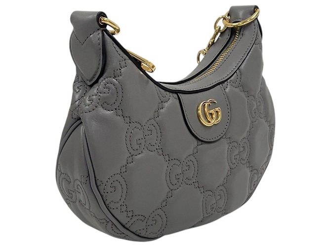 Gucci Mini borsa a tracolla hobo a mezzaluna matelassé - vista 3