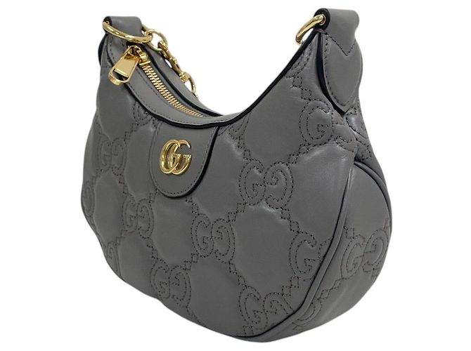 Gucci Mini borsa a tracolla hobo a mezzaluna matelassé - vista 4