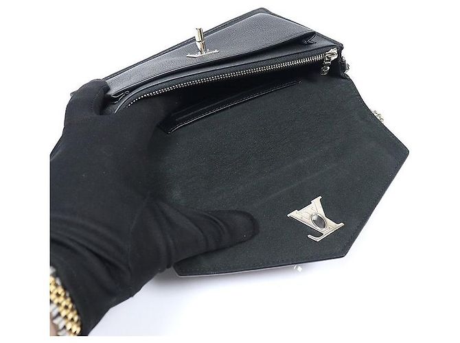Louis Vuitton Borsa a tracolla Mylockme BB Chain Shoulder Bag Black - vista 5