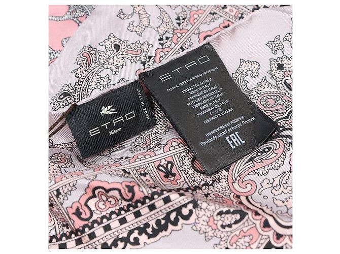 Etro Lenço quadrado de seda multicolorido - vista 7