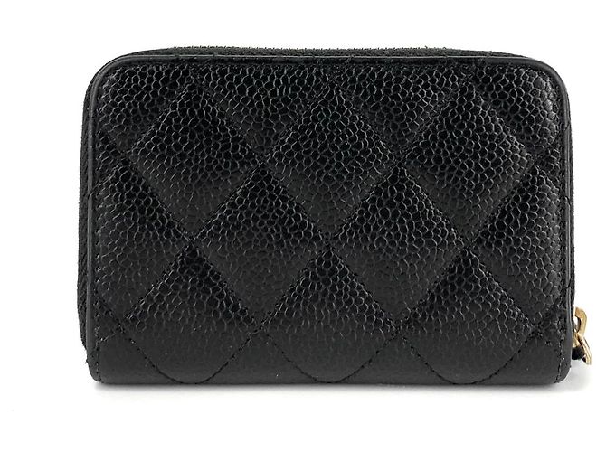 Chanel Cartera Caviar Gold Zipper - vista 4