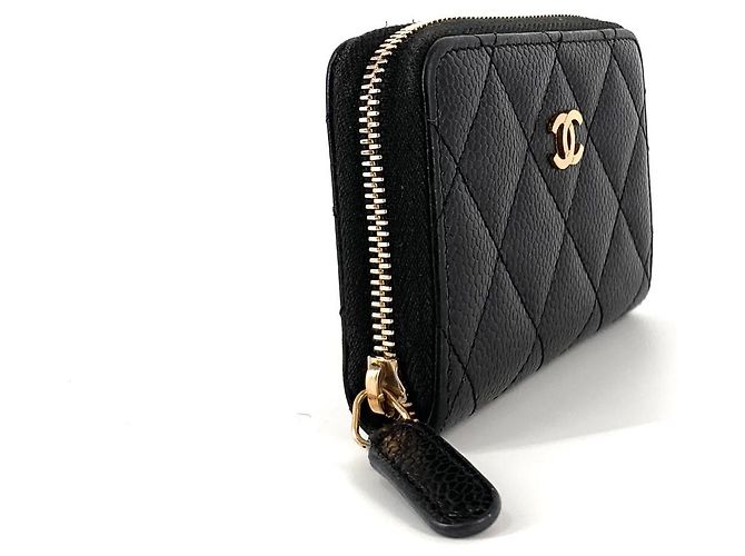 Chanel Cartera Caviar Gold Zipper - vista 6