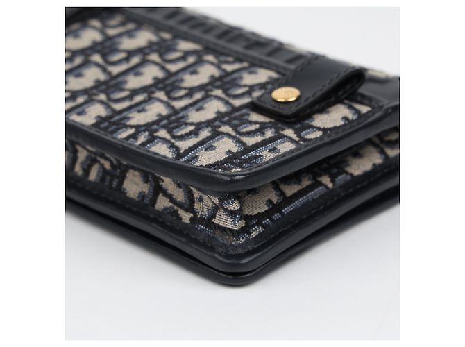 Dior Borsa a catena Montaigne Oblique Jacquard Two-in-One Blue - vista 10