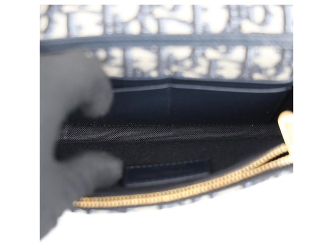 Dior Borsa a catena Montaigne Oblique Jacquard Two-in-One Blue - vista 12