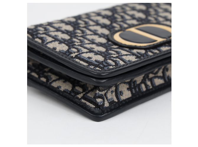 Dior Borsa a catena Montaigne Oblique Jacquard Two-in-One Blue - vista 8