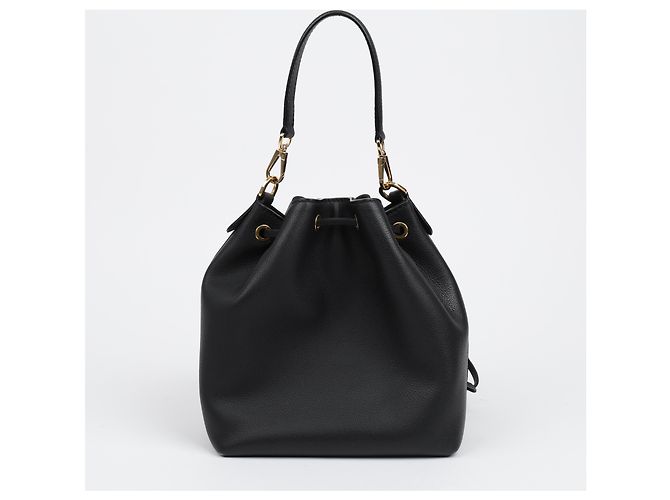 Bucket Louis Vuitton Borsa a secchiello tote in pelle nera - vista 4