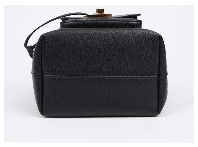 Bucket Louis Vuitton Borsa a secchiello tote in pelle nera - vista 7