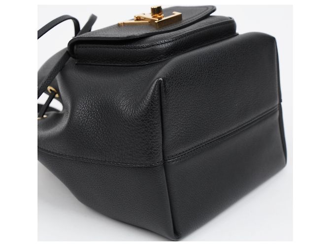 Bucket Louis Vuitton Borsa a secchiello tote in pelle nera - vista 8