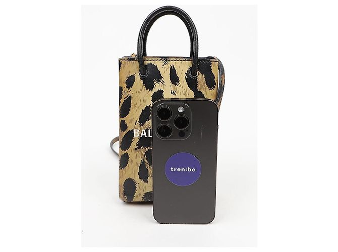 Balenciaga Mini Borsa a Tracolla Porta Cellulare - vista 13