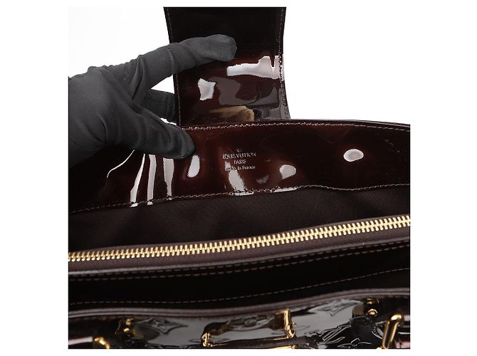 Louis Vuitton Melrose Monogram Vernis Tote Bag Amarante - Ansicht 10