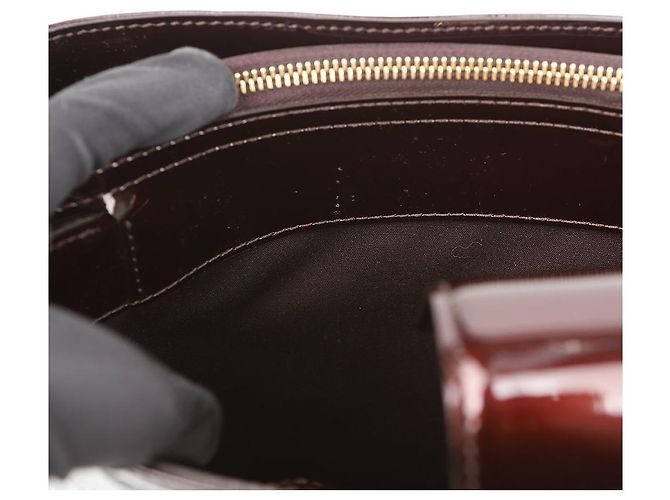 Louis Vuitton Melrose Monogram Vernis Tote Bag Amarante - Ansicht 11