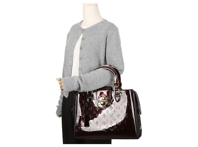 Louis Vuitton Melrose Monogram Vernis Tote Bag Amarante - Ansicht 15