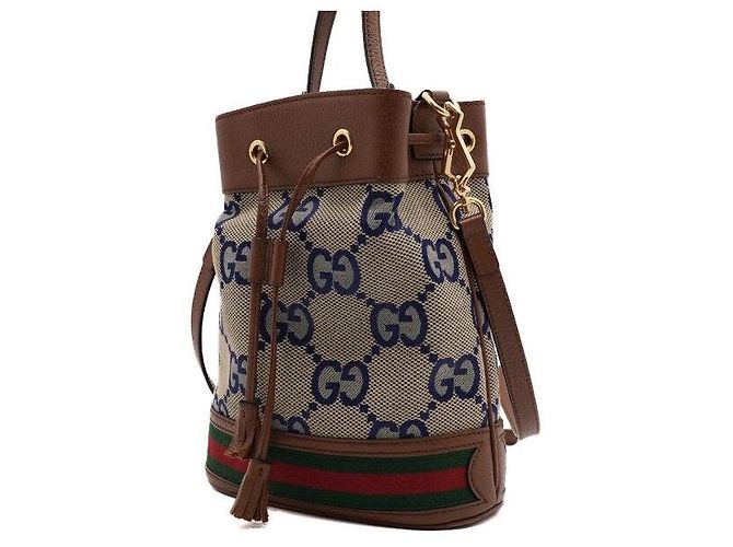 Gucci Borsa Tote a Secchiello e Borsa a Tracolla Ophidia GG Canvas - vista 2