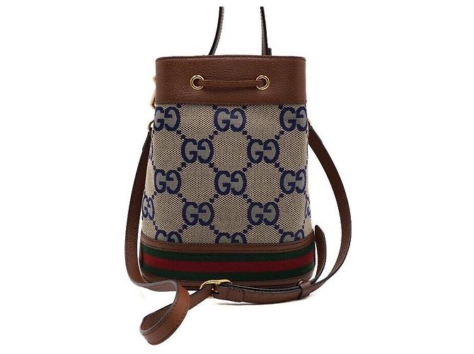 Gucci Borsa Tote a Secchiello e Borsa a Tracolla Ophidia GG Canvas - vista 4
