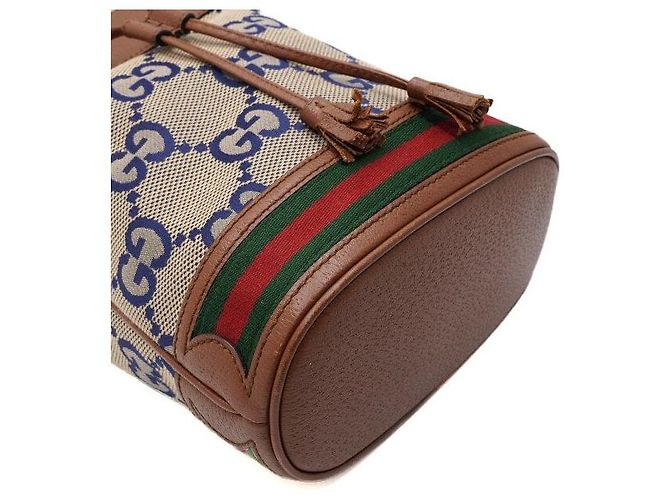 Gucci Borsa Tote a Secchiello e Borsa a Tracolla Ophidia GG Canvas - vista 8