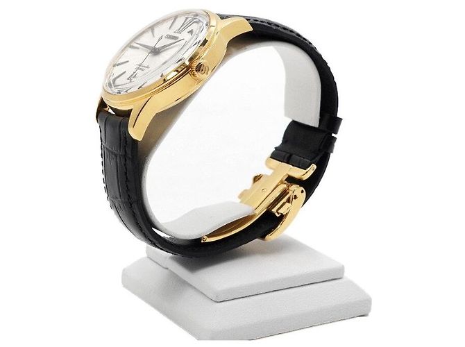 Seiko Relógio masculino com pulseira de couro automática - vista 3