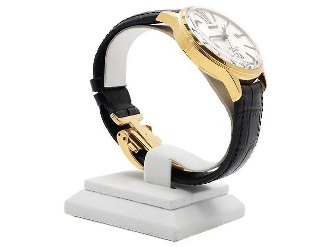 Seiko Relógio masculino com pulseira de couro automática - vista 4