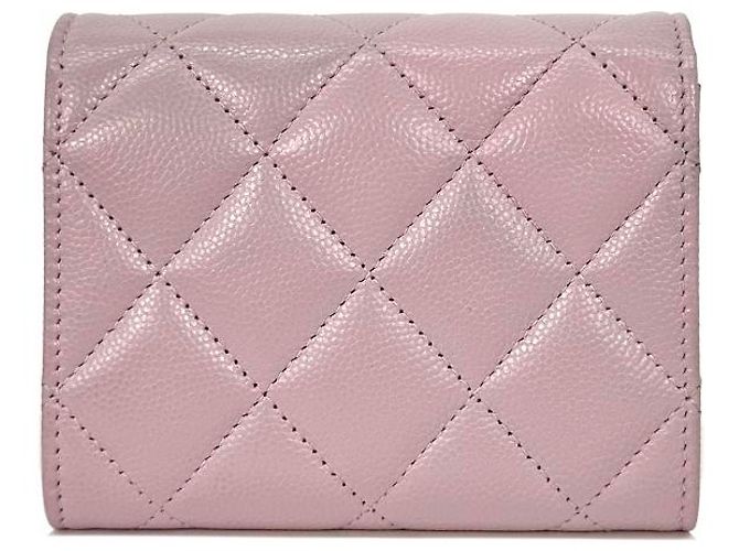 Chanel Münzbeutel aus Caviar-Leder mit Perle - Ansicht 4