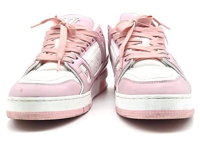 Louis Vuitton Trainer Sneaker Rosa Leder - Ansicht 2