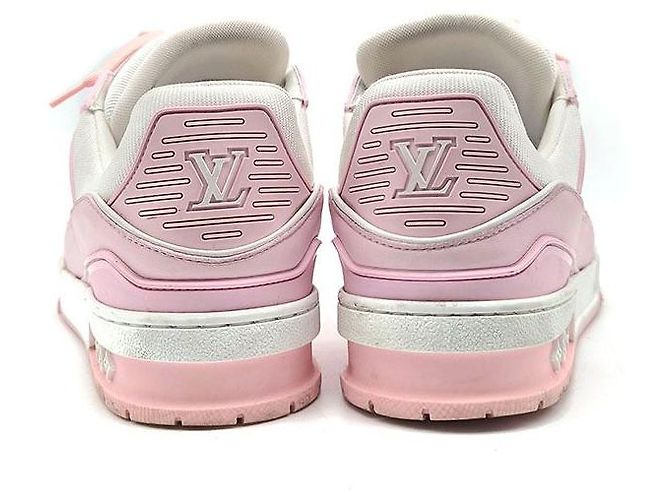 Louis Vuitton Trainer Sneaker Rosa Leder - Ansicht 5