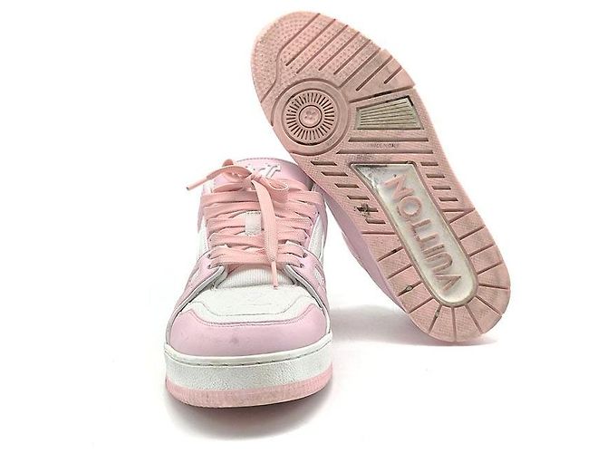 Louis Vuitton Trainer Sneaker Rosa Leder - Ansicht 6