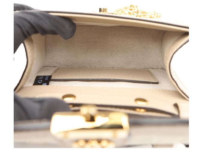 Gucci Bolso de hombro mini Ophidia GG Supreme Beige - vista 10