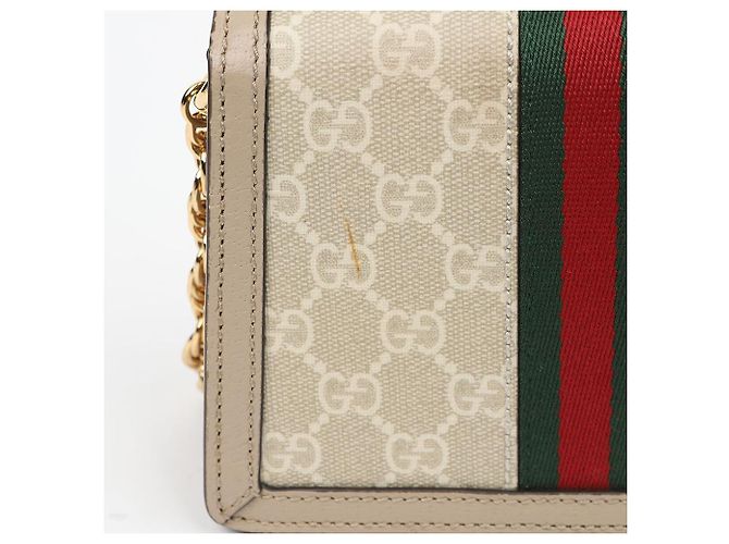 Gucci Bolso de hombro mini Ophidia GG Supreme Beige - vista 5