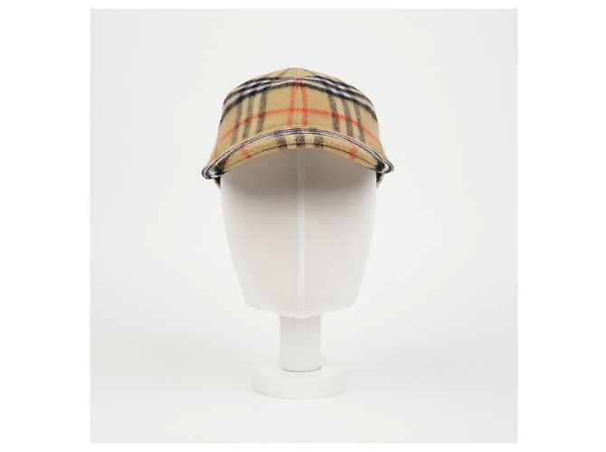 Burberry Vintage Karomuster Wollmütze Größe - Ansicht 11