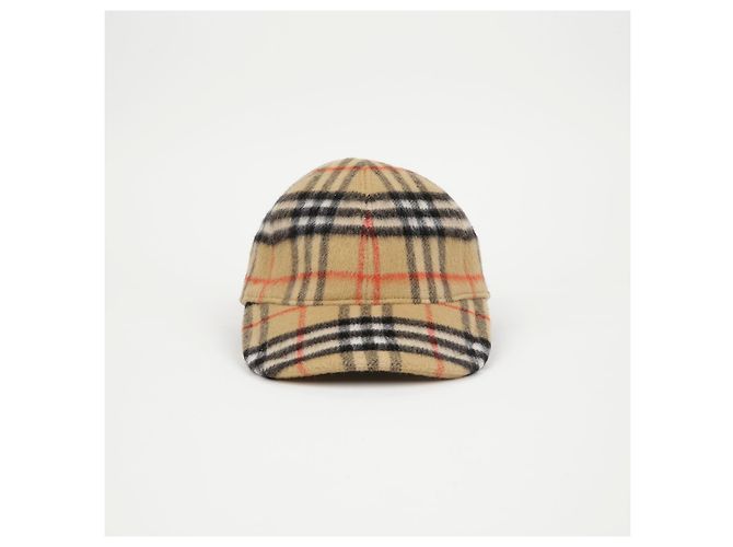 Burberry Vintage Karomuster Wollmütze Größe - Ansicht 2