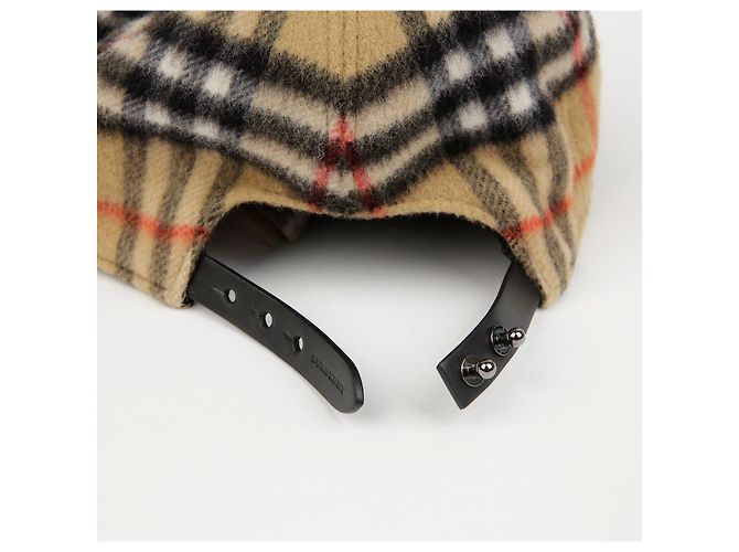Burberry Vintage Karomuster Wollmütze Größe - Ansicht 6