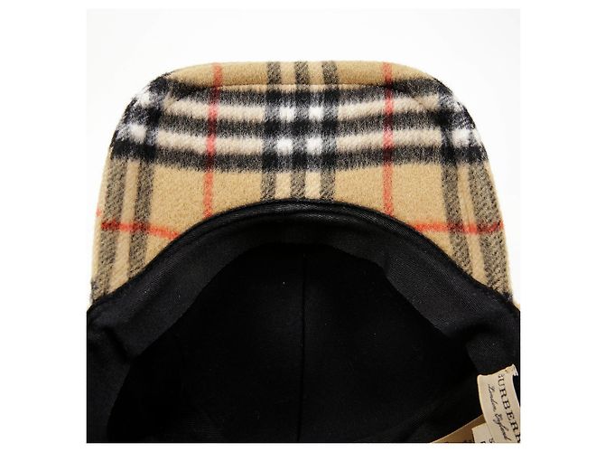 Burberry Vintage Karomuster Wollmütze Größe - Ansicht 7