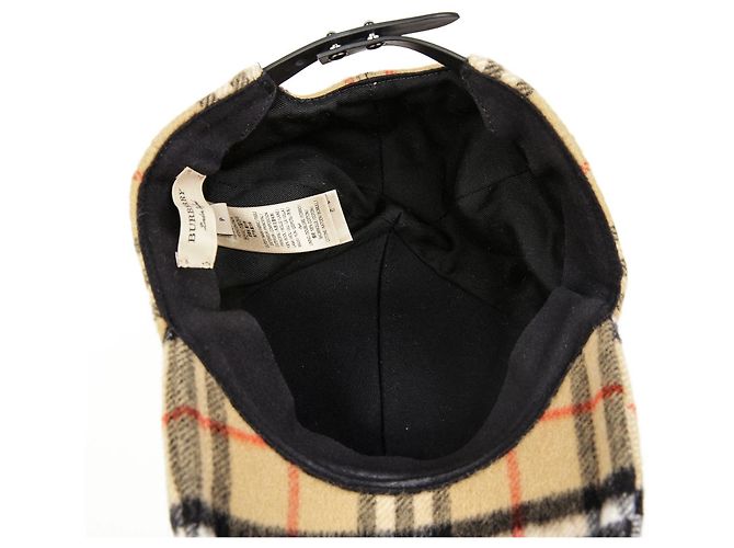 Burberry Vintage Karomuster Wollmütze Größe - Ansicht 8