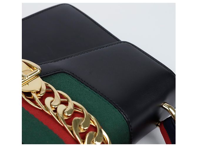 Gucci Picca Borsa a Tracolla Tote Nera - vista 10