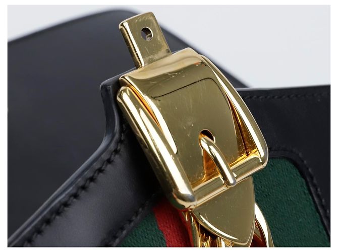 Gucci Picca Borsa a Tracolla Tote Nera - vista 12