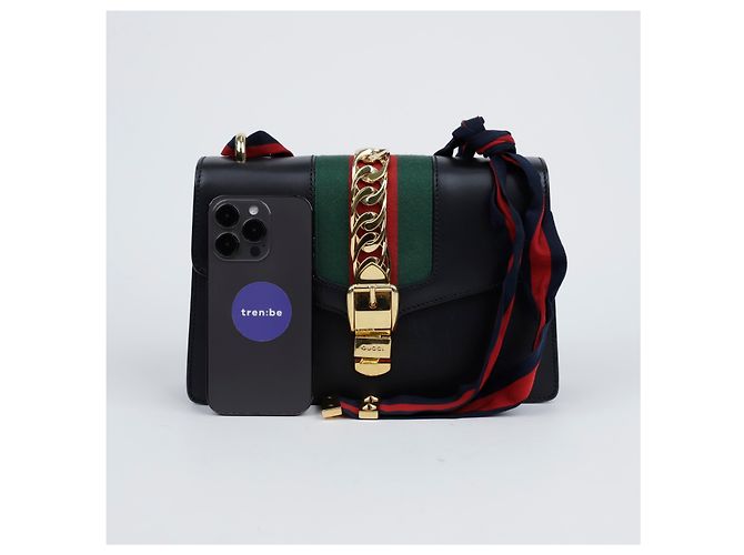 Gucci Picca Borsa a Tracolla Tote Nera - vista 13