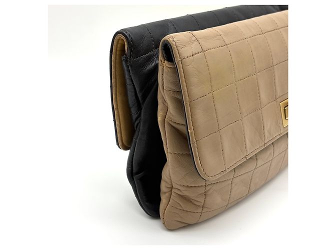 Chanel Vintage Two-Tone Chain Flap Shoulder Bag - Ansicht 10