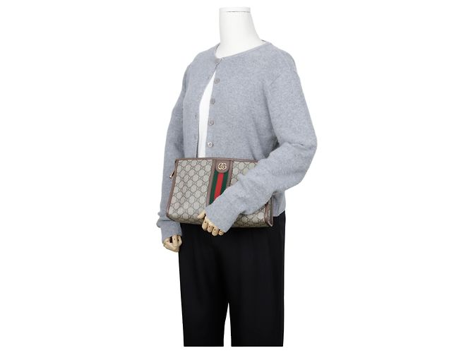 Gucci Beauty Case Ophidia GG Supreme Brown - vista 13