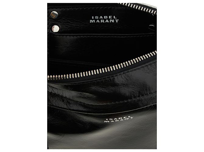 Isabel Marant Borsa crossbody in pelle di vitello nera - vista 4