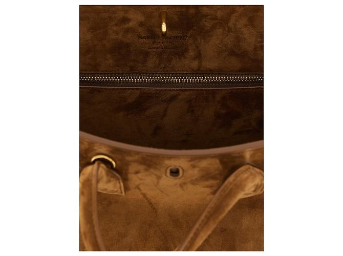 Autre Marque Borsa in pelle di vitello marrone - vista 5