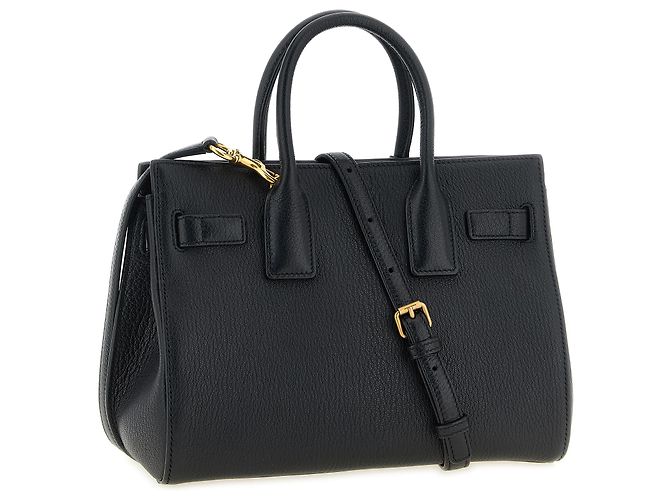 Autre Marque Borsa in pelle di capra nera - vista 3