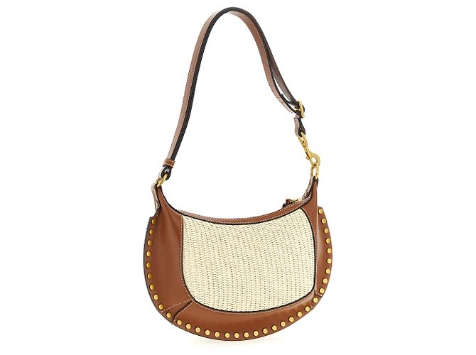 Isabel Marant Borsa a tracolla in vitello marrone - vista 2