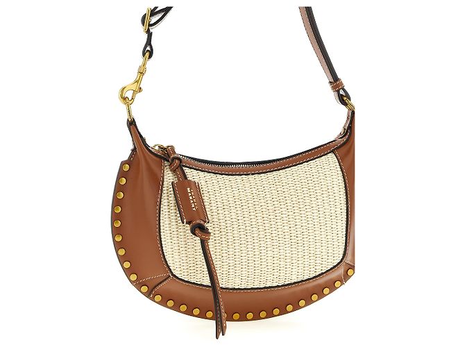 Isabel Marant Borsa a tracolla in vitello marrone - vista 3