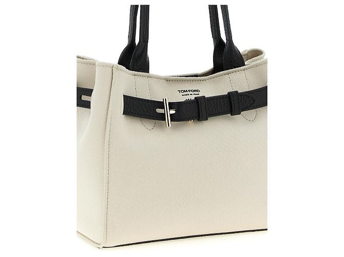 Tom Ford Bicolor Baumwoll-Tote-Bag - Ansicht 3