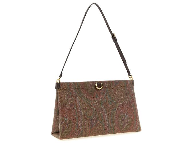 Etro Bolso de mano de algodón marrón - vista 2
